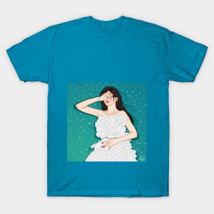 bird fashion girl T-Shirt